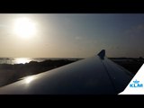 Takeoff out of Aruba during amazing sunset | KLM A330