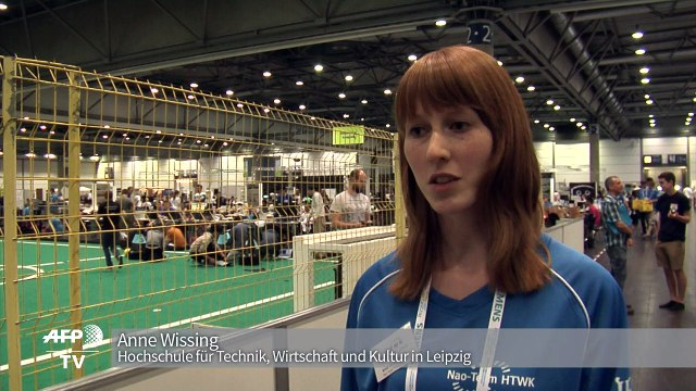 Noch nicht ganz wie Kroos: RoboCup in Leipzig