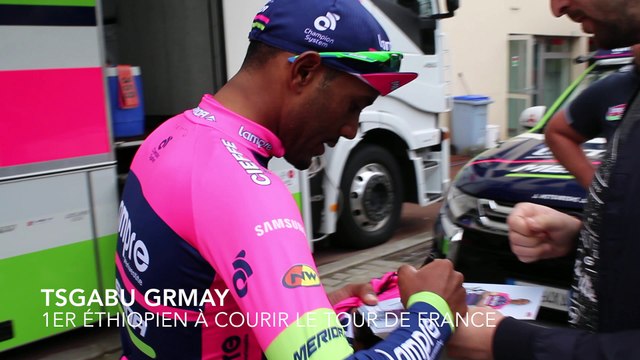 Tour de France 2016 - Philippe Mauduit : Tsgabu Grmay, éthiopien de la Lampre qui réalise son rêve