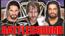 WWE Battleground 2016 - Seth Rollins VS Dean Ambrose VS Roman Reigns (WWE WHC) Match HD