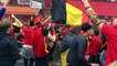 Les supporteurs belges avant Belgique - Pays de Galles