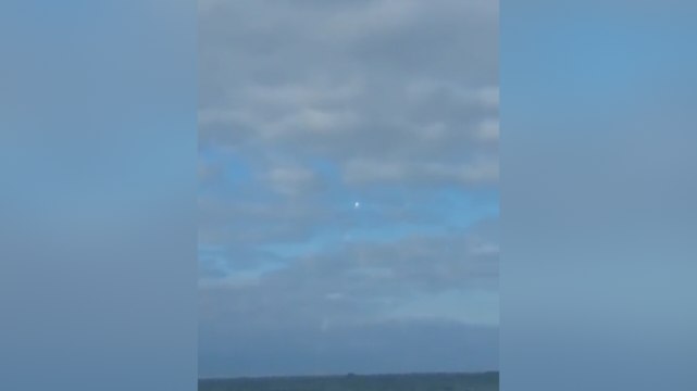 Baie d'Audierne. Le missile tiré ce matin à 9h18