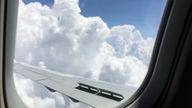 Flying through the clouds from NYC to Cincinnati, Ohio 6-23-16