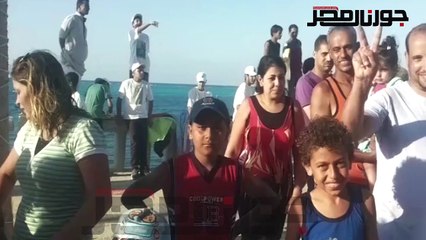 مصطافو مطروح: 30 يونيو ثورة عظيمة أعادت لمصر ريادتها