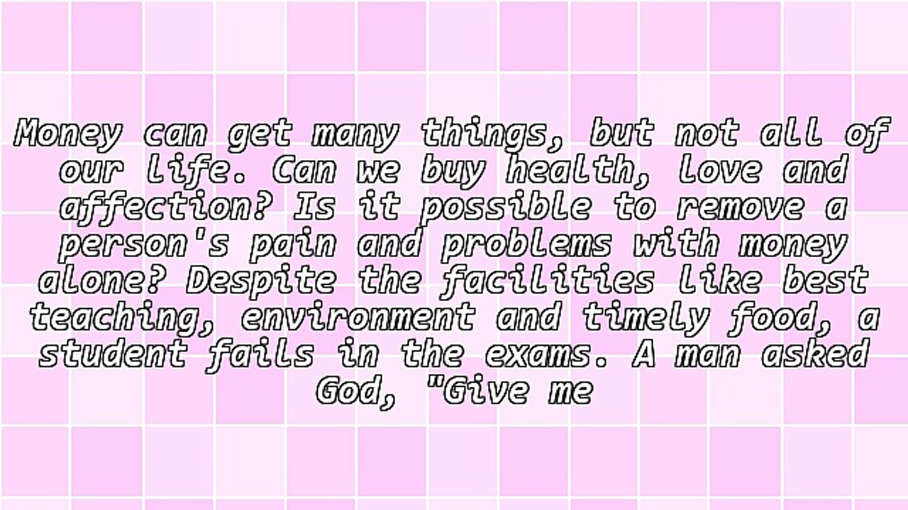Money in Our Life
