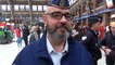 Philippe, policier mouscronnois, gère l'afflux de supporters à la gare de Lille Flandres