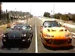 course ferrari contre supra ds fast and furious!