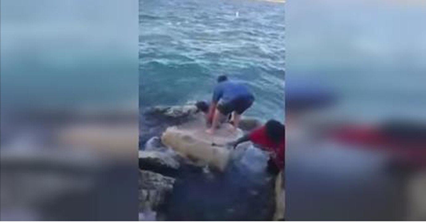 Man Rescues Four From Rip Tides!