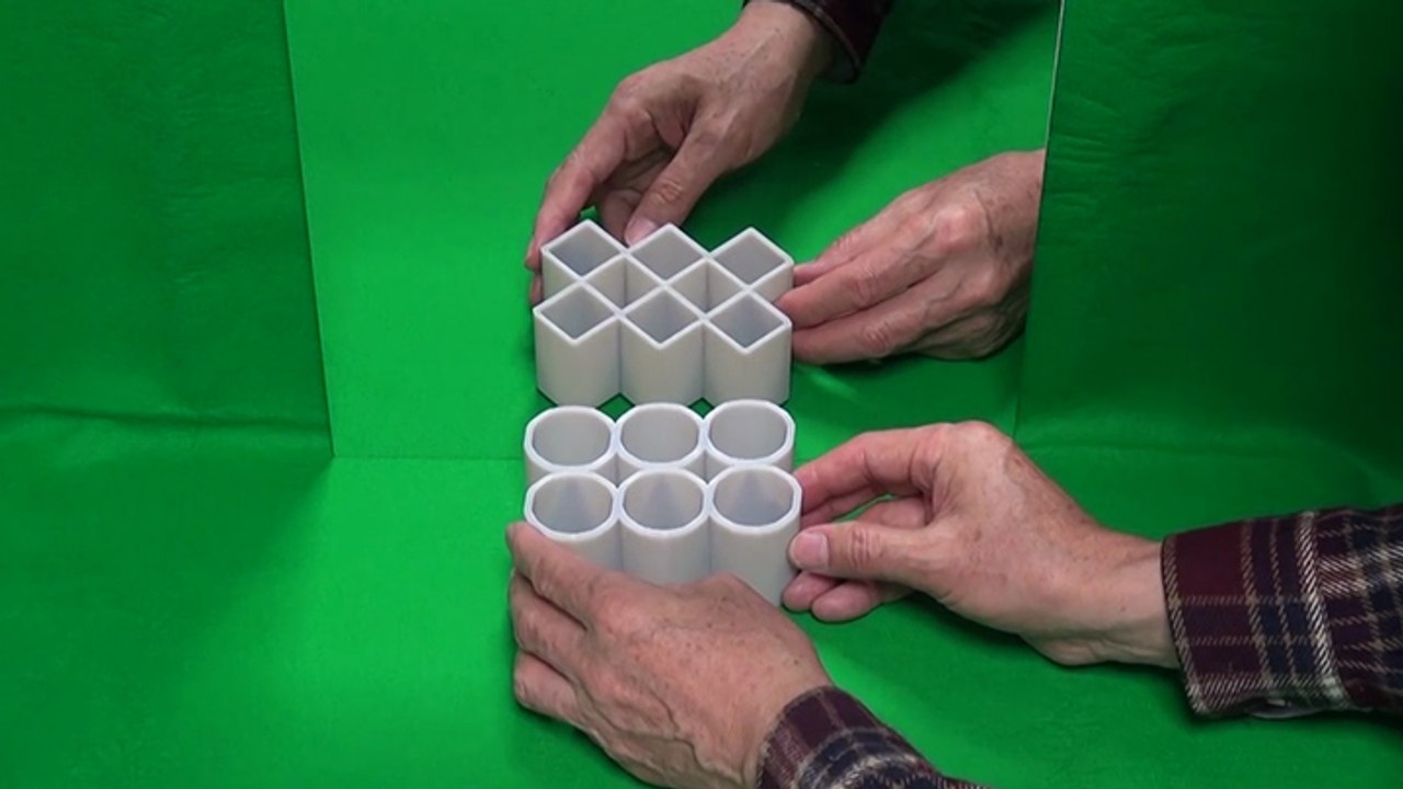 Des illusions d'optique avec des cylidnres