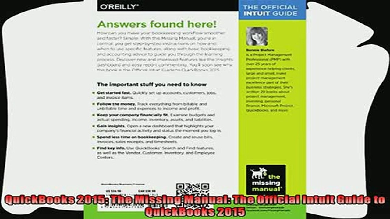 complete  QuickBooks 2015 The Missing Manual The Official Intuit Guide to QuickBooks 2015