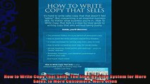 there is  How to Write Copy That Sells The StepByStep System for More Sales to More Customers