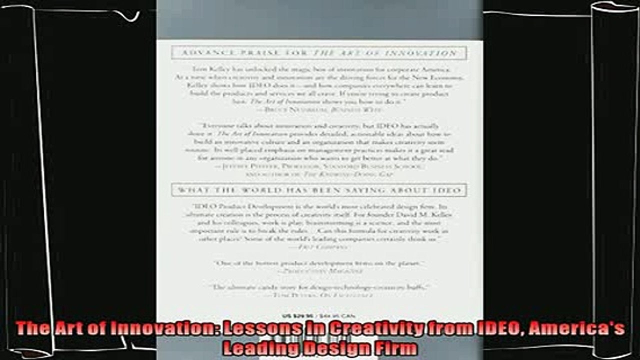 behold  The Art of Innovation Lessons in Creativity from IDEO Americas Leading Design Firm