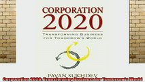 READ book  Corporation 2020 Transforming Business for Tomorrows World Full Free