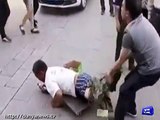 Beggar Faking Disability Gets Caught