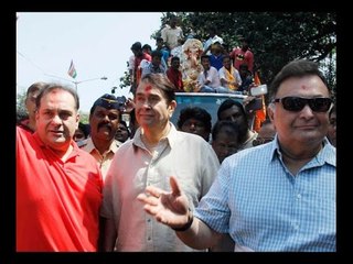 Video: Kapoor brothers bid goodbye to Lord Ganesha at R K Studios