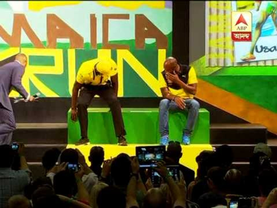 Jamaican athlete  Ussain Bolt at London to participate Olympic