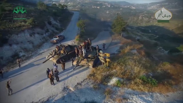 المعارضة السورية تسيطر على قرية كنسبا بريف اللاذقية
