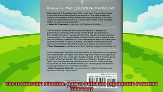 different   The Leadership Pipeline How to Build the Leadership Powered Company