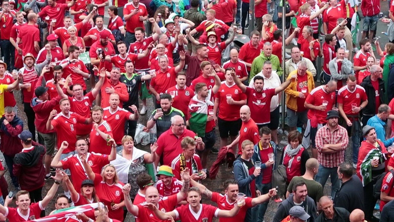 Euro à Lille : les supporters gallois ne sont pas en reste !