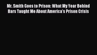 Read Mr. Smith Goes to Prison: What My Year Behind Bars Taught Me About America's Prison Crisis