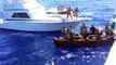 Cubanos ayudan a balseros en alta mar