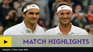 [bbc news] Wimbledon 2016 - Roger Federer beats British qualifier Marcus Willis