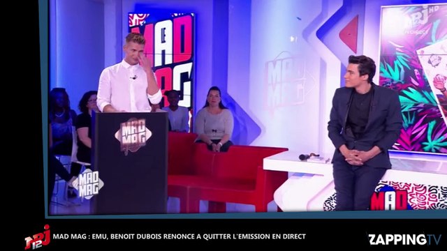 Mad Mag : Benoît Dubois fait ses adieux en larmes avant de renoncer à quitter l’émission (Vidéo)
