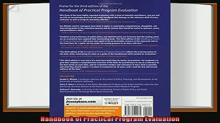 different   Handbook of Practical Program Evaluation