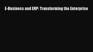 Read E-Business and ERP: Transforming the Enterprise Ebook Free