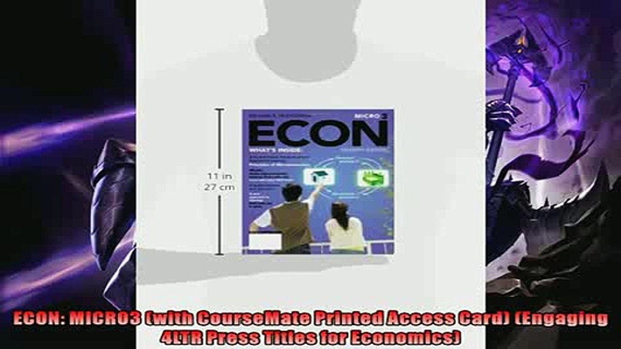 Read here ECON MICRO3 with CourseMate Printed Access Card Engaging 4LTR Press Titles for