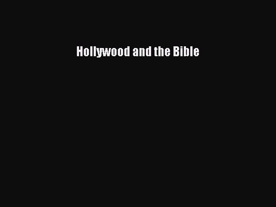 Read Books Hollywood and the Bible PDF Free