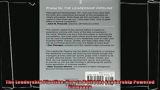 different   The Leadership Pipeline How to Build the Leadership Powered Company