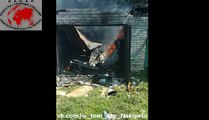 23 07 14 Лисичанск  Снаряд попал в гаражи возле жилого квартала  Новости Украины, Донецк, Луганск