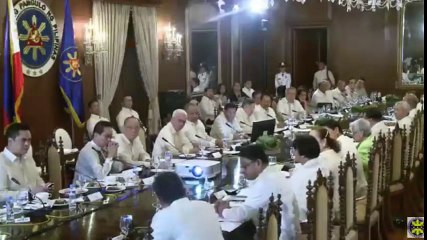 President Duterte holds first Cabinet meeting