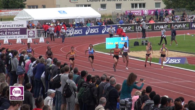 Finale 100 m Juniors Filles