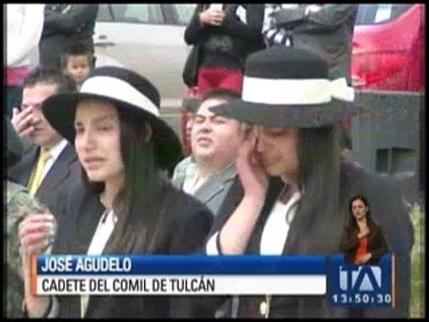 Sentimientos encontrados en ceremonia del Colegio Militar en Tulcán