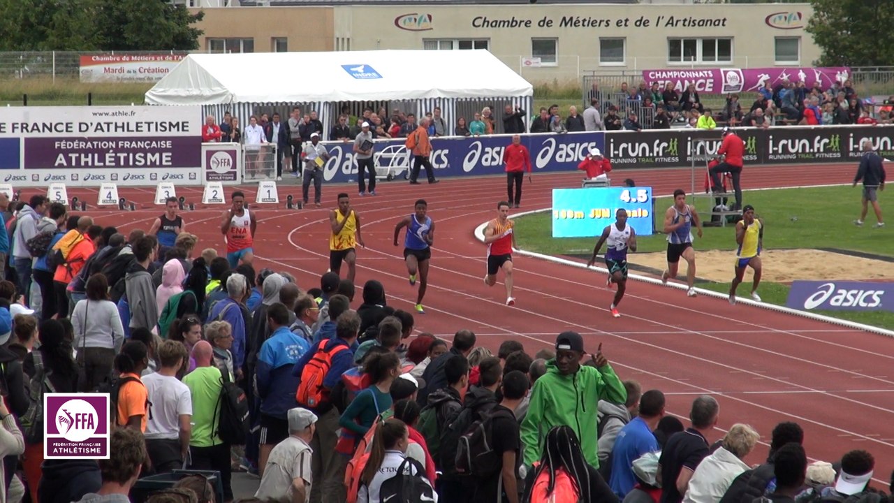 Finale 100 m Juniors Garçons