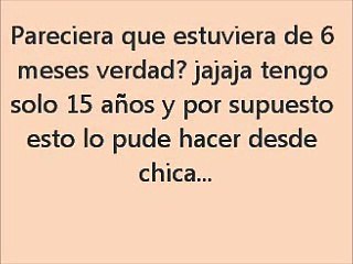 Chica de 15 años infla la panza como una embarazada