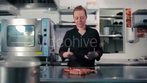 Chef Frying Sausages On The Stove - Stock Footage | VideoHive 15574367