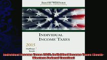 complete  Individual Income Taxes 2015 Individual Income Taxes SouthWestern Federal Taxation