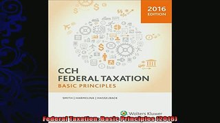 different   Federal Taxation Basic Principles 2016