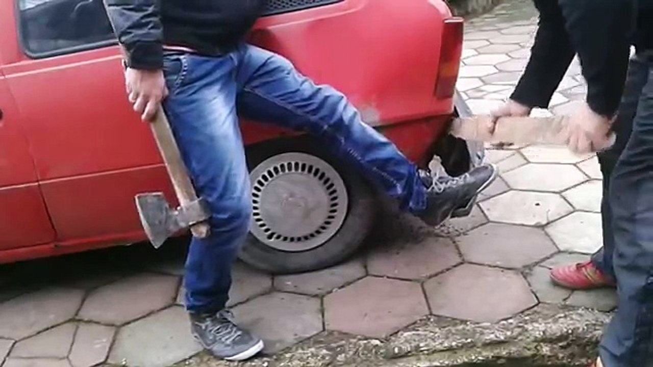 When a Bosnian repairs his car