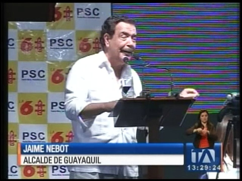 Jaime Nebot niega que se haya destruido la unidad