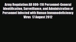 Read Army Regulation AR 600-110 Personnel-General Identification Surveillance and Administration