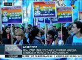 Argentina: realizan primera marcha contra asesinatos a transexuales