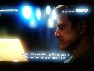 never set foot in battlefield scene- Last Castle 2001