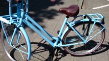 Transportfiets Spirit Urban Damesfiets 28 inch mint blauw