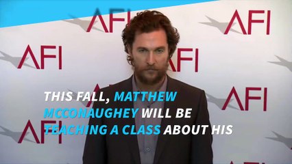 Professor Matthew McConaughey will teach at The University of Texas