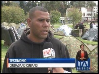 Cubanos en Quito aseguran que continuarán protesta