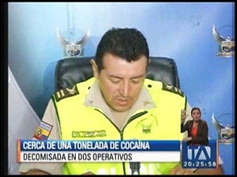 Cerca de una tonelada de cocaína fue decomisada en dos operativos